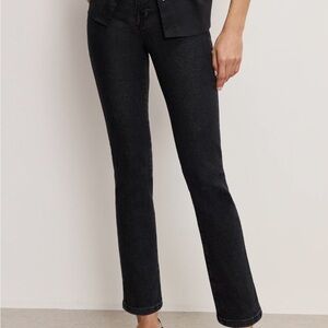 Good American Women's Black Boot Cut Jeans. Good Legs Straight cut Sz 10 / 30